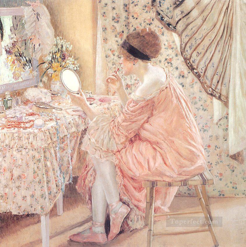 Before Her Appearance La Toilette Impressionist women Frederick Carl Frieseke Oil Paintings